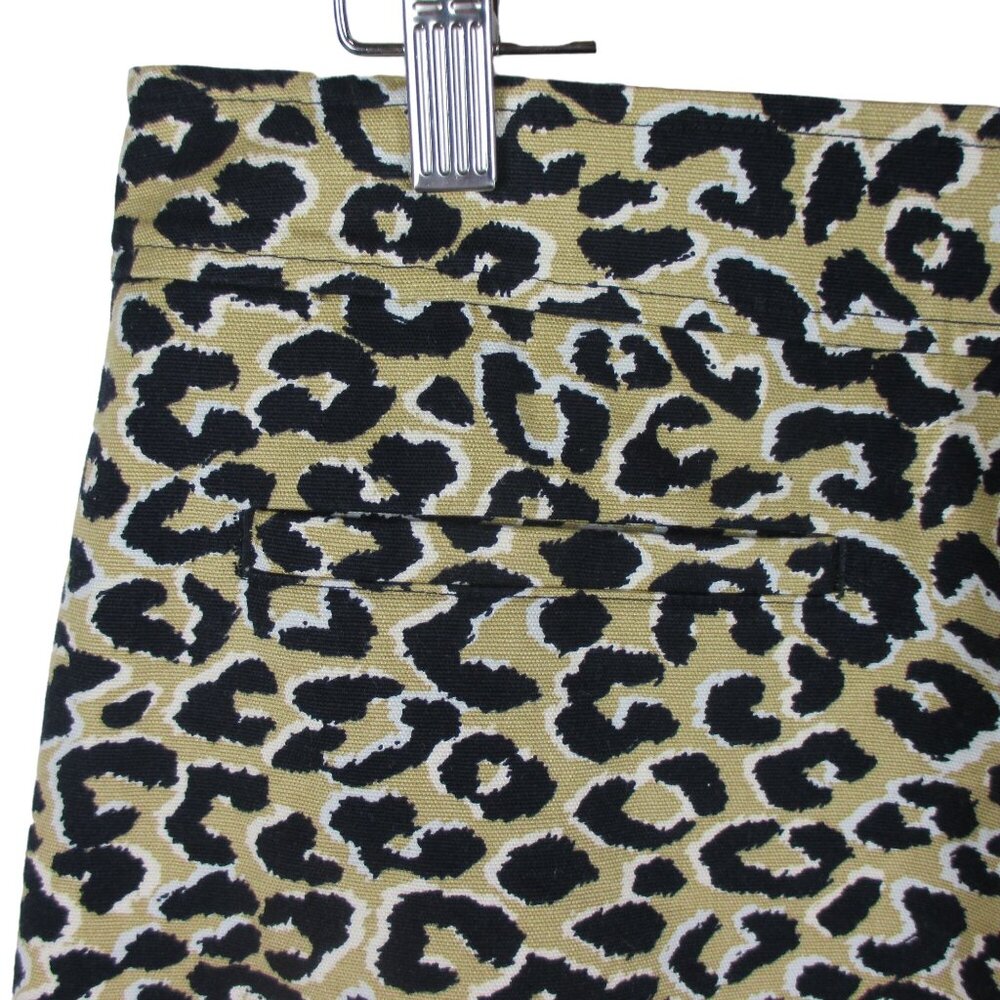NEW Talbots short A-Line Abstract Cheetah Animal Print Skirt Size 14 Classic - Picture 4 of 6